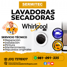 WHIRLPOOL Reparacion de Lavadoras 981091335 SALAMANCA